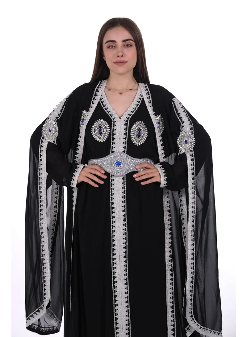 AL BENT AL SHARQIEH embroidered kaftan dress jalabia